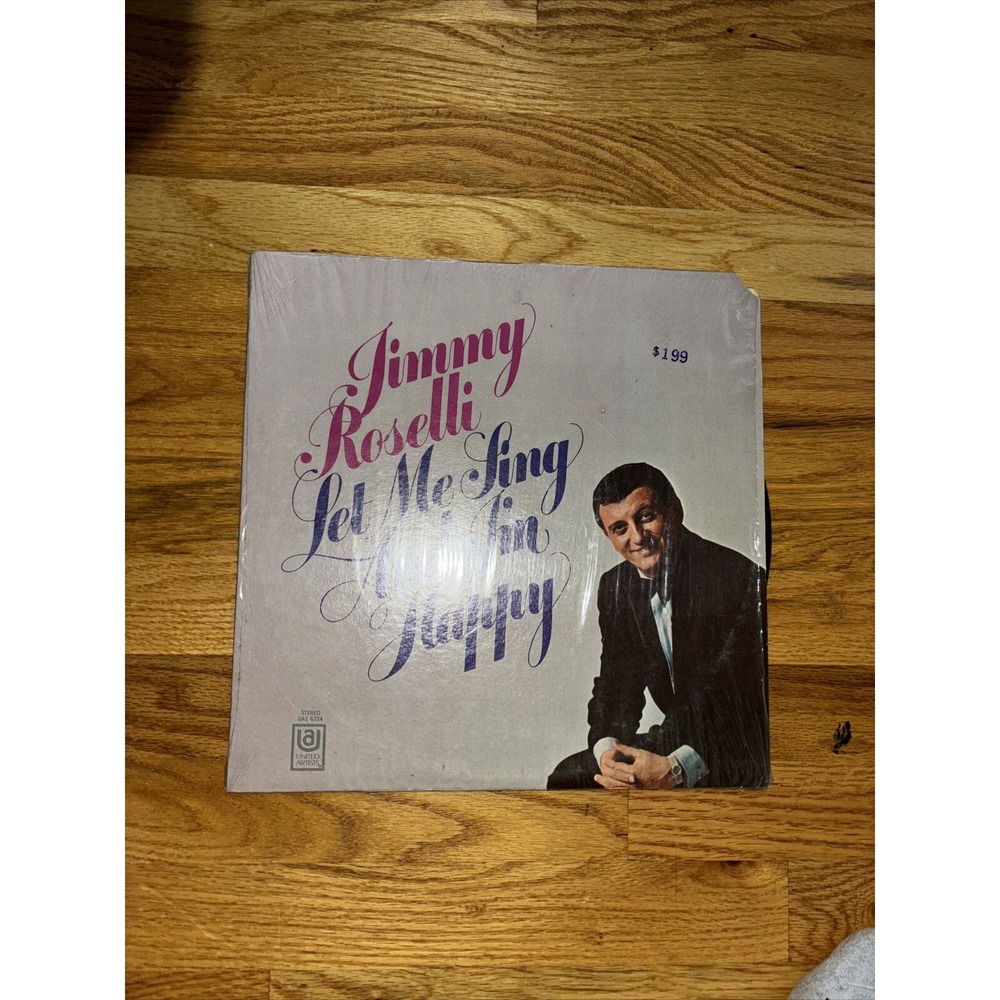 Jimmy Roselli Let Me Sing And I'm Happy Vinyl Record LP United Artists